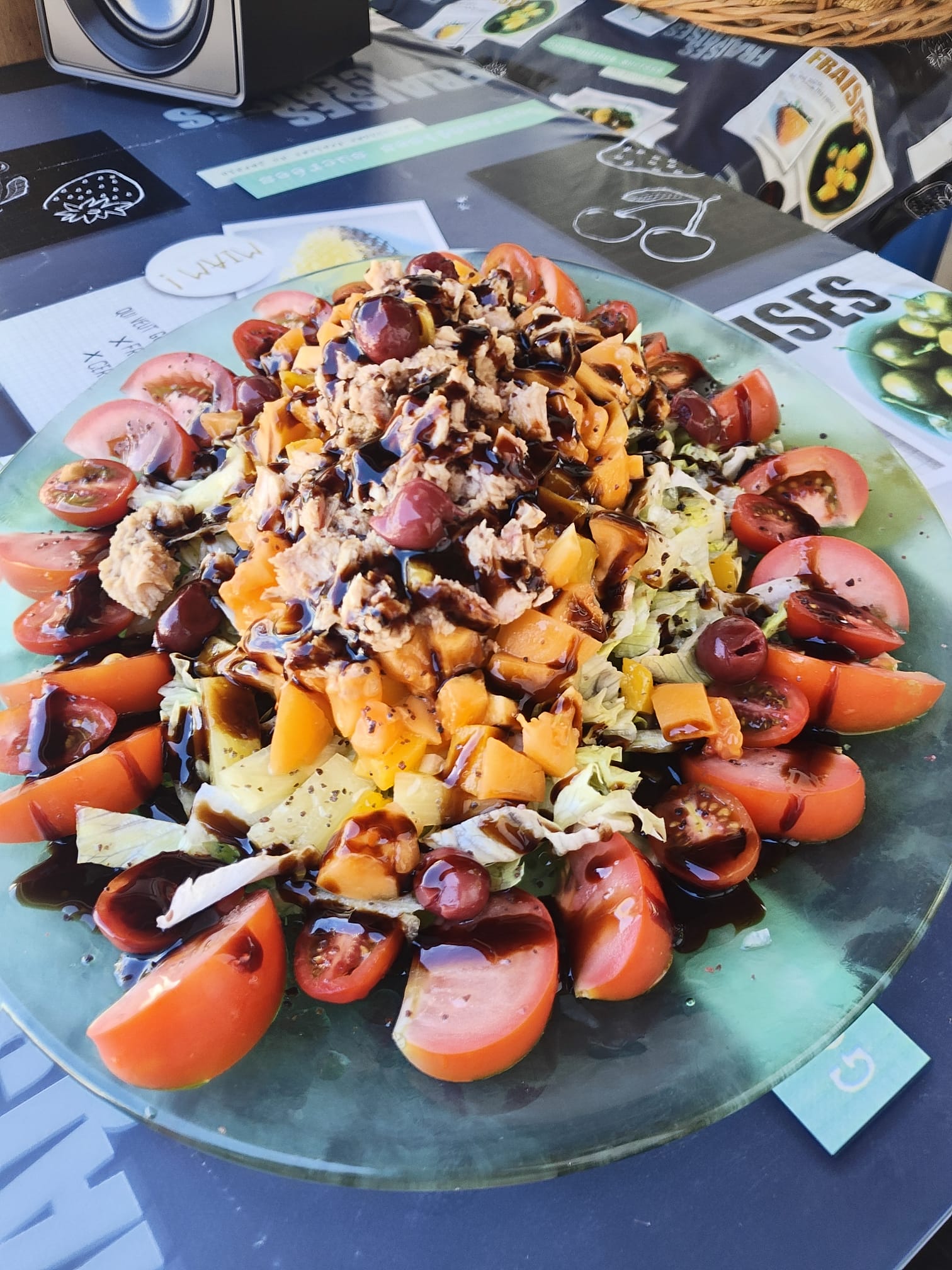 Ensalada de Castanas — plato estrella del Bochinche La Castana