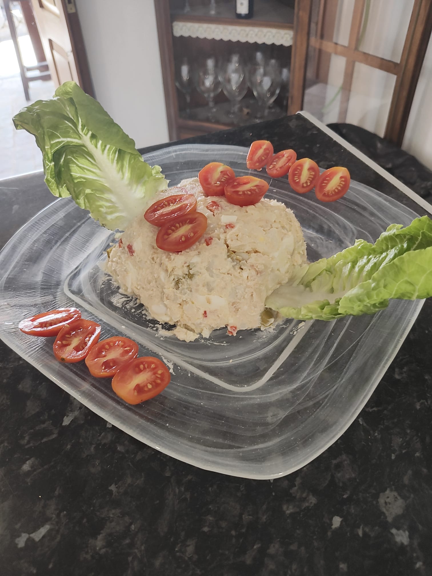 Ensaladilla con boniato — especialidad del Bochinche La Castana